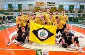 Voleibol de Herval d’Oeste é bronze no microrregional dos Jasc 