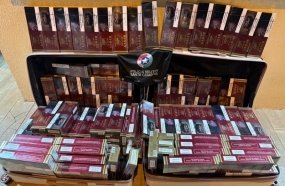 PM Rodoviária apreende cigarros e eletrônicos em dois ônibus na SC-155