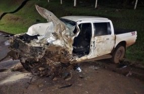 PM Rodoviária apreende espingarda após colisão que deixou motorista ferido 