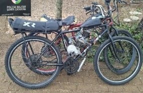 PM recolhe bicicletas motorizadas irregulares após denúncia de perturbação do sossego