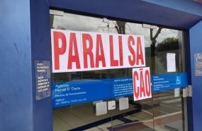 Bancários cruzam os braços nesta quinta-feira por reajuste salarial e melhores condições