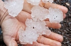 Temporais e granizo afetam mais de 20 municípios em Santa Catarina