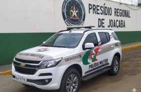 Foragido é recapturado após se jogar no rio para tentar fugir da PM em Joaçaba