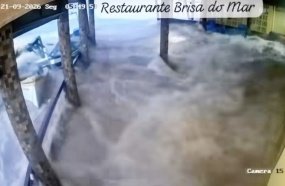 Santa Catarina registra tsunami meteorológico no Litoral Sul