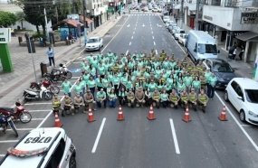 Blitzes educativas marcam a Semana Nacional do Trânsito em Joaçaba