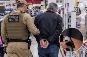 Homem é preso após filmar por baixo de vestido de cliente em estabelecimento comercial