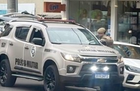 Homem é preso ao descumprir medida protetiva no centro de Joaçaba
