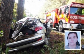 Colisão em árvore mata jovem de 19 anos e deixa dois feridos