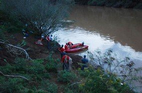 Bombeiros localizam corpo de jovem no Rio do Peixe, em Piratuba