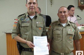 Sargentos são homenageados pela Câmara de Vereadores