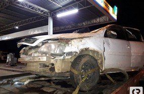 Capotamento deixa dois jovens feridos em Catanduvas