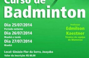 AMOB/Andrade promove curso de Badminton
