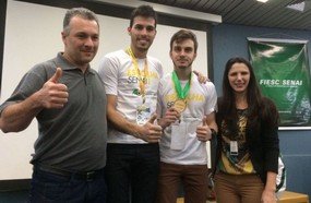 Aluno do Senai Joaçaba conquista ouro na Olimpíada do Conhecimento