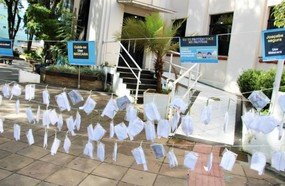 Assistência Social monta “Varal Solidário de Máscaras