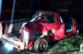 Colisão entre veículos deixa dos feridos na BR-282, em Joaçaba