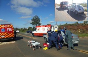 Veículo de Herval se envolve em acidente com vítimas na BR-470