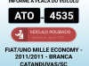 Veículo furtado durante a madrugada em Catanduvas