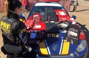 PRF apreende R$ 100 mil em joias sem nota fiscal na BR-282