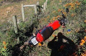 Motociclista sofre queda após fugir de abordagem em Capinzal