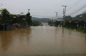 Fraiburgo sofre com as fortes chuvas