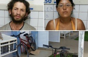 Polícia prende casal de Erval Velho que puxava drogas do PR com bicicletas