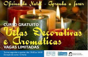 Casa da Cultura oferece curso de velas decorativas e aromáticas