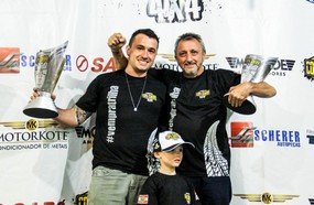 Dupla de pai e filho de Joaçaba é campeã da Copa Scherer 4x4