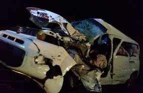 Colisão entre carro e caminhão mata motorista no trevão de Irani