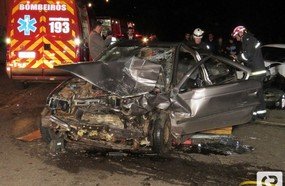Motorista morre após colisão na BR-282, em Joaçaba