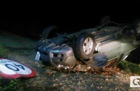 Motorista é preso por embriaguez após capotar em Água Doce