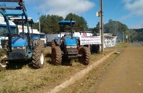 Greve dos caminhoneiros conta com dois pontos em Joaçaba