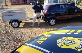 PRF localiza mais de R$ 1 milhão em drogas em carretinha