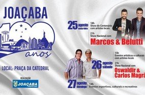 Nota: entrada e permanência de menores nos shows do centenário
