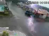 Vídeo mostra raio atingindo residência em Fraiburgo
