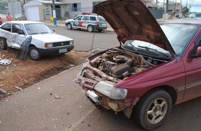 Mulher fica ferida em acidente em Campos Novos