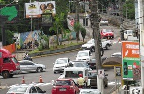 Pintura de faixas tumultua trânsito em Herval d´Oeste