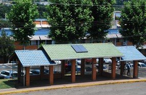 Pesquisa da Unoesc viabiliza energia elétrica em pontos de ônibus