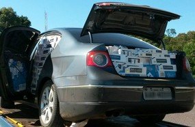 Jovem é preso com 7 mil maços de cigarros contrabandeados
