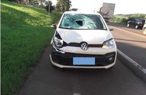 Menino morre atropelado na BR-282, em Vargem Bonita