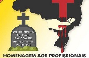 Ato em homenagem aos profissionais de segurança assassinados