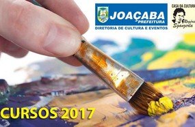 Aberta as inscrições para os cursos na Casa da Cultura de Joaçaba