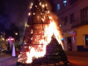 Incêndio destrói árvore de natal em Capinzal