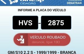 Caminhonete furtada na madrugada em Joaçaba