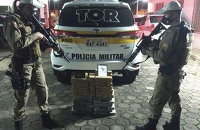 Polícia Militar Rodoviária apreende mais de 60kg de maconha