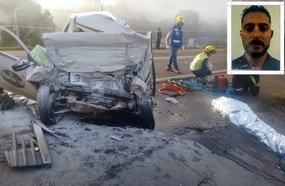 Colisão frontal entre carro e carreta deixa um morto na BR-282