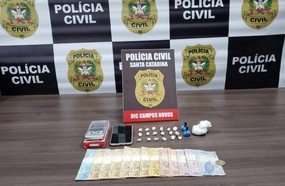 Polícia Civil estoura ponto de drogas em Campos Novos