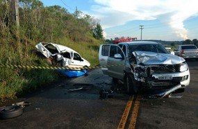 Colisão entre veículos faz uma vítima fatal em Treze Tílias