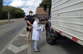 Ação de combate a pandemia nas rodovias do Estado