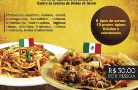 ACIHO promove neste sábado jantar com pratos de 10 países
