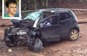 Homem morre ao colidir contra árvore em Treze Tílias